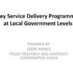 Presentation on key Service Delivery Programmes at Local Government